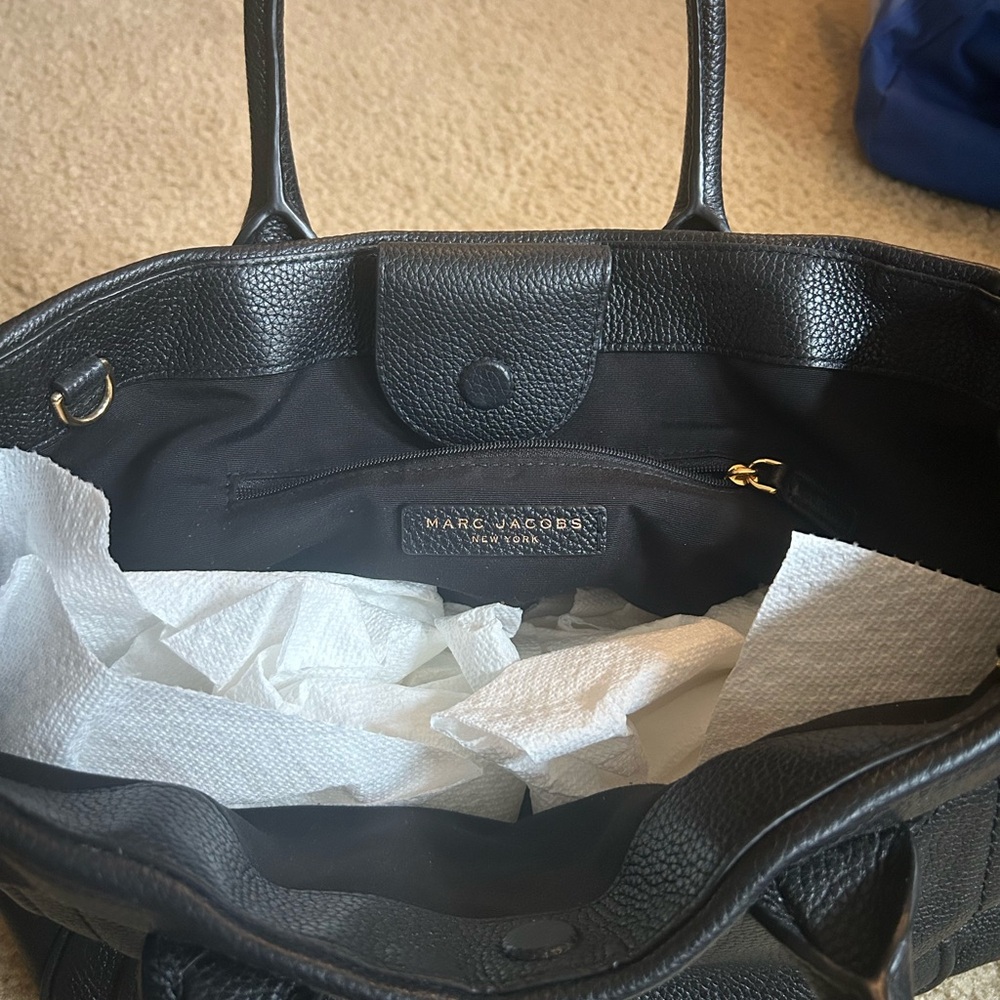 Marc Jacobs Dark Leather Tote - Picture 3 of 3